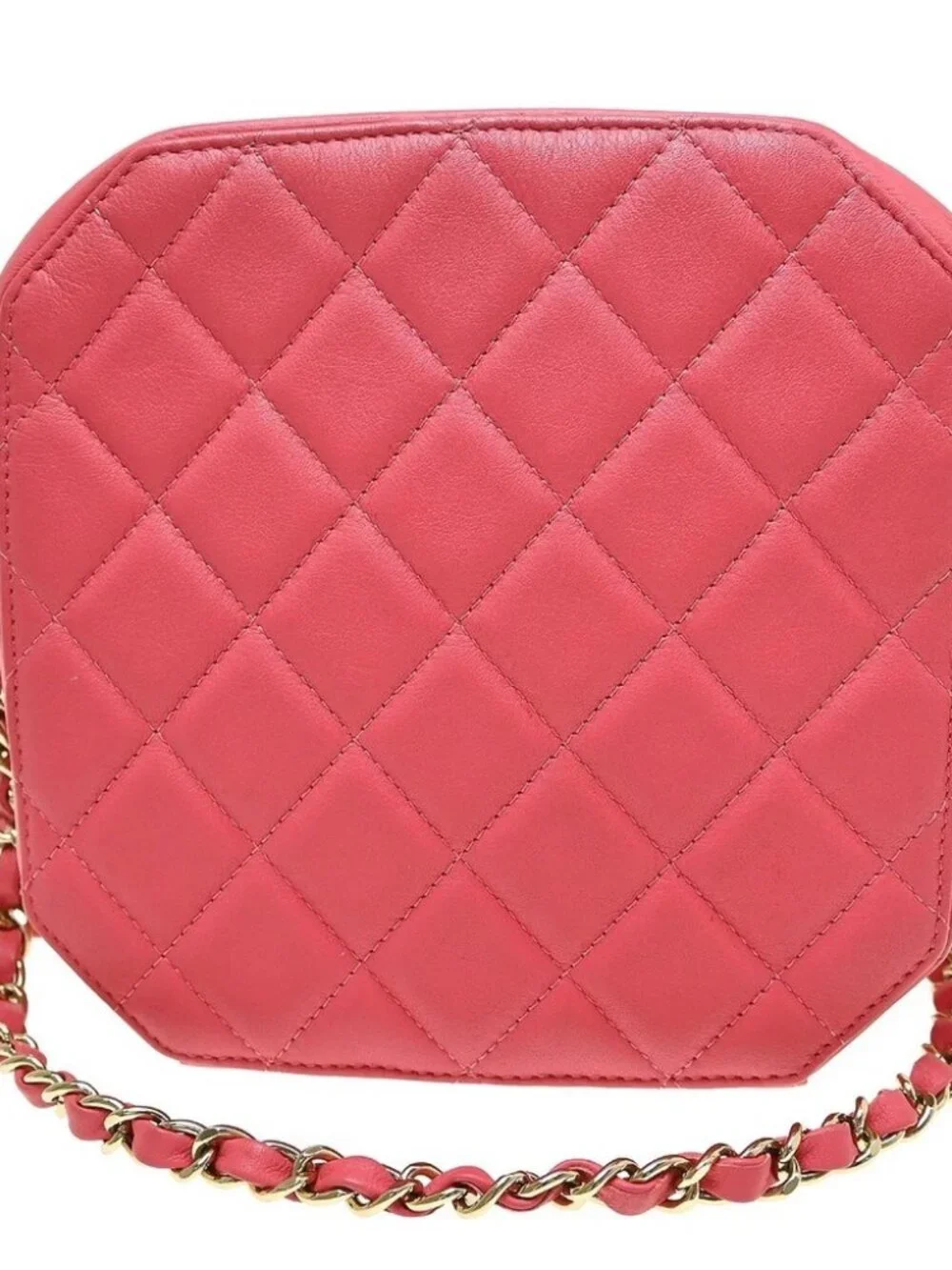 Chanel Pink Lambskin Camera Bag Mini